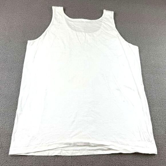 Disney Men's XL White EPCOT Center Tank Top Mickey Flags Graphic USA Made - Picture 2 of 9